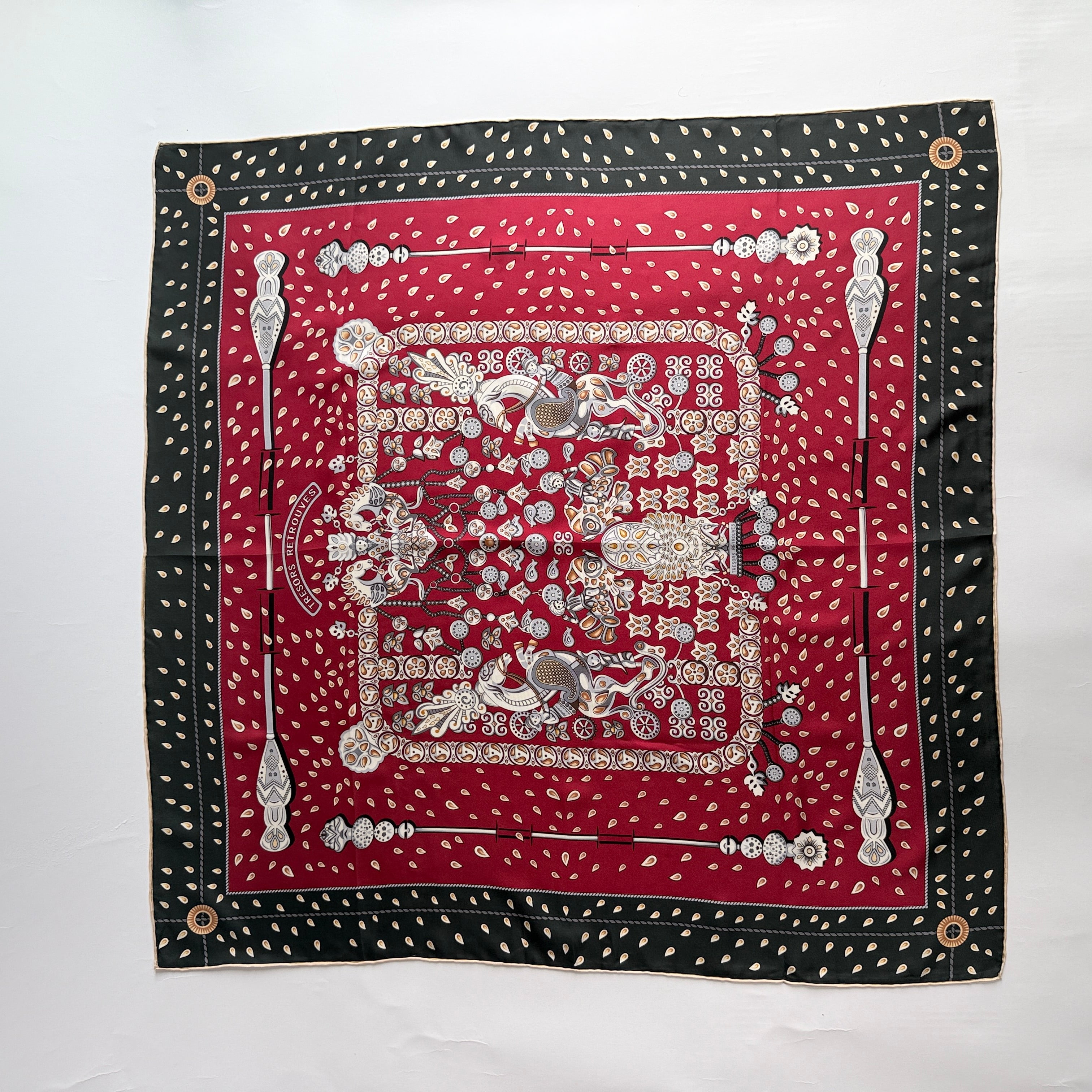 Vintage Silk scarf _L-11