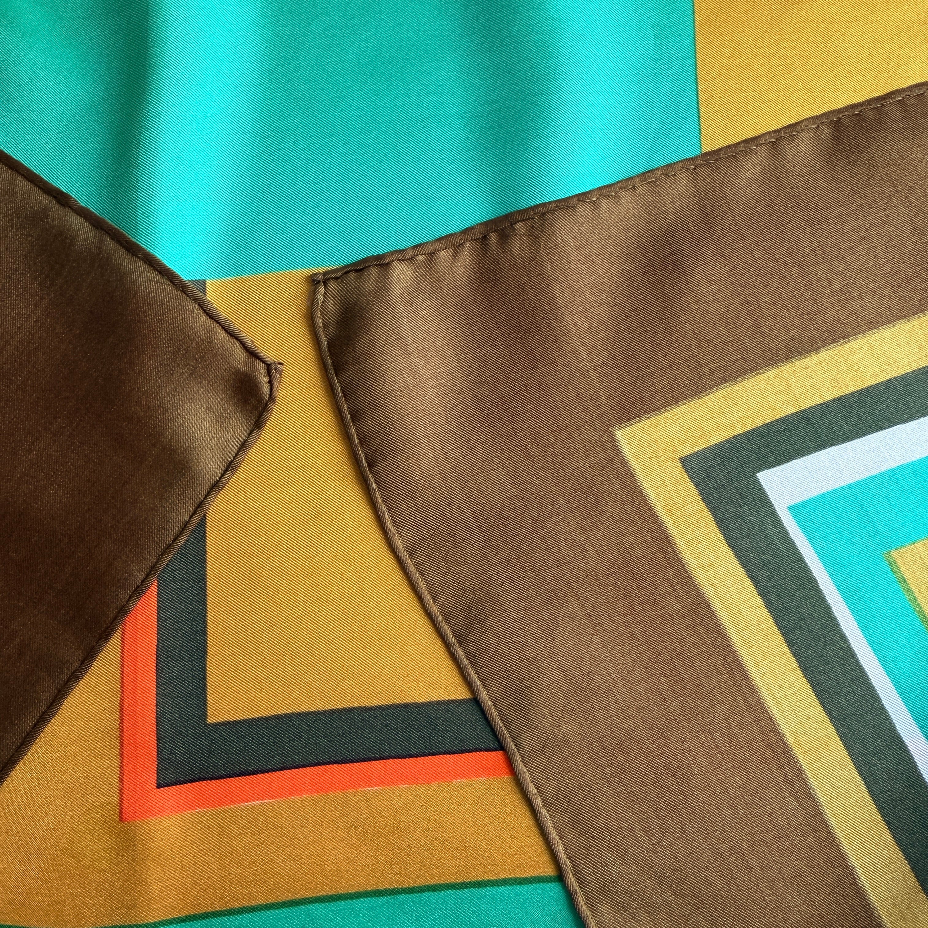Vintage Silk scarf _M-10