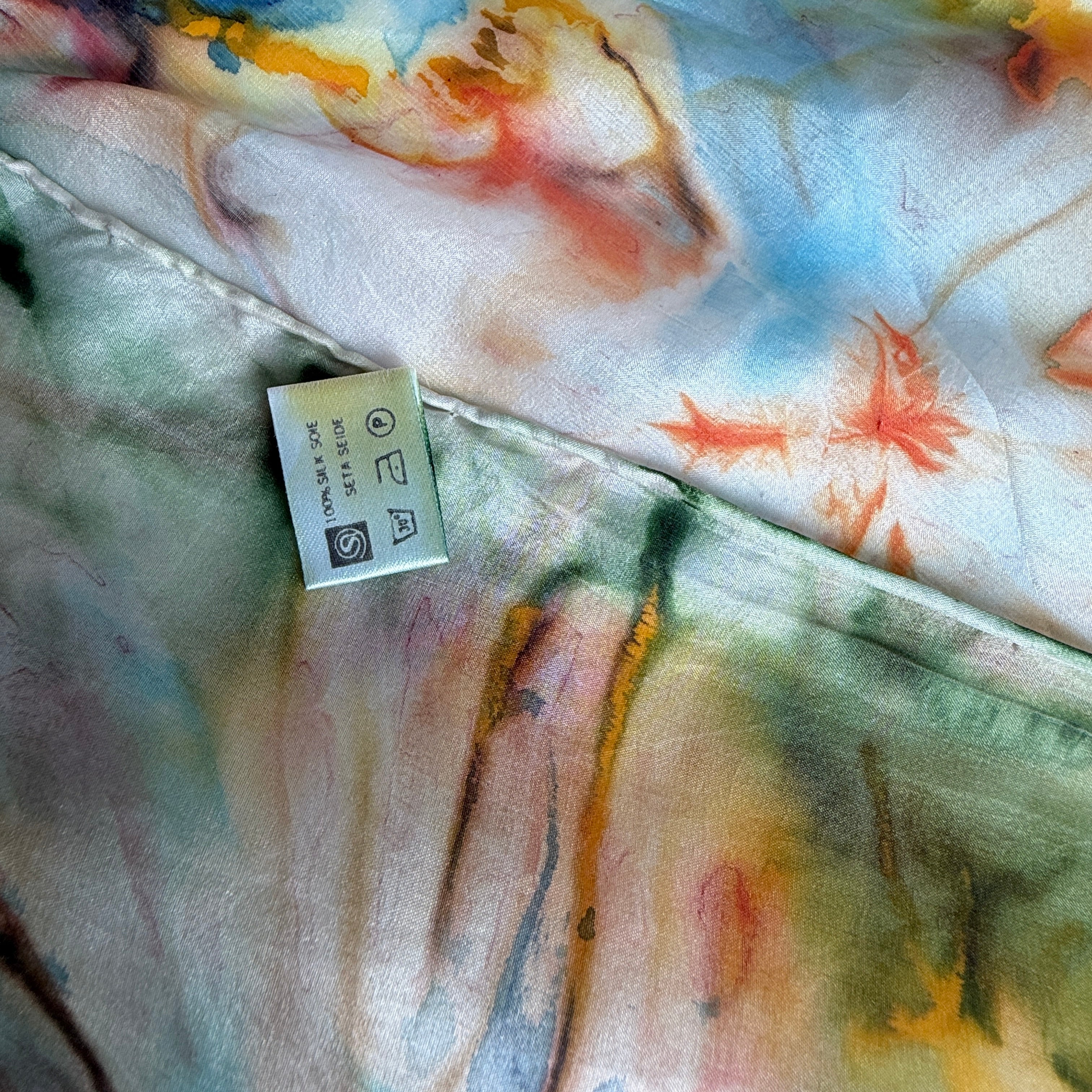 Vintage Silk scarf _変形_7_