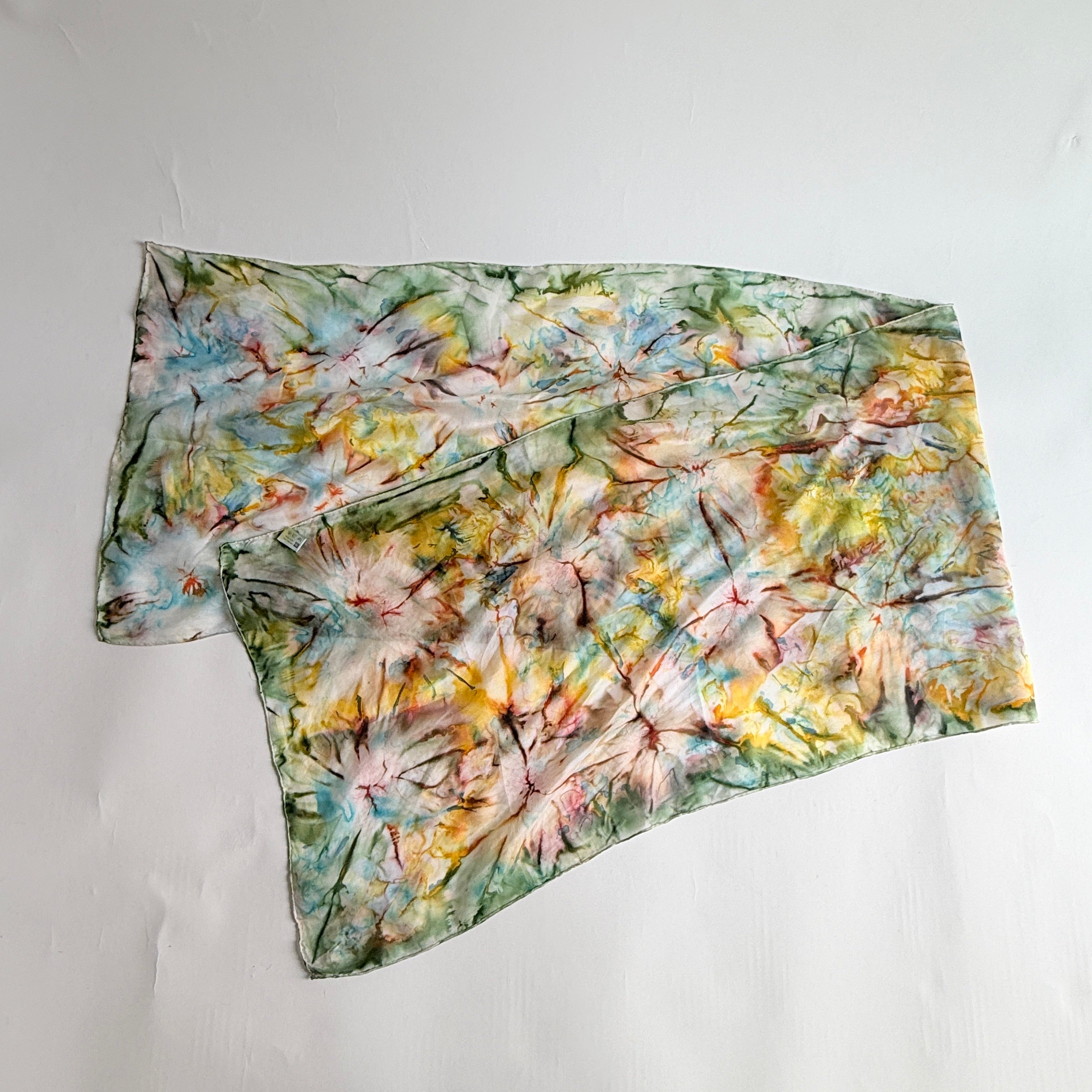 Vintage Silk scarf _変形_7_