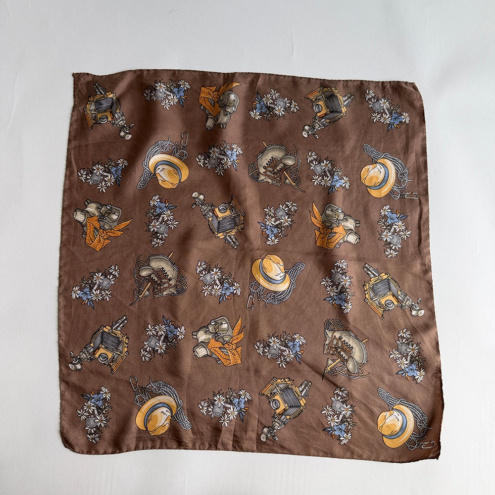 Vintage Silk scarf _S-6