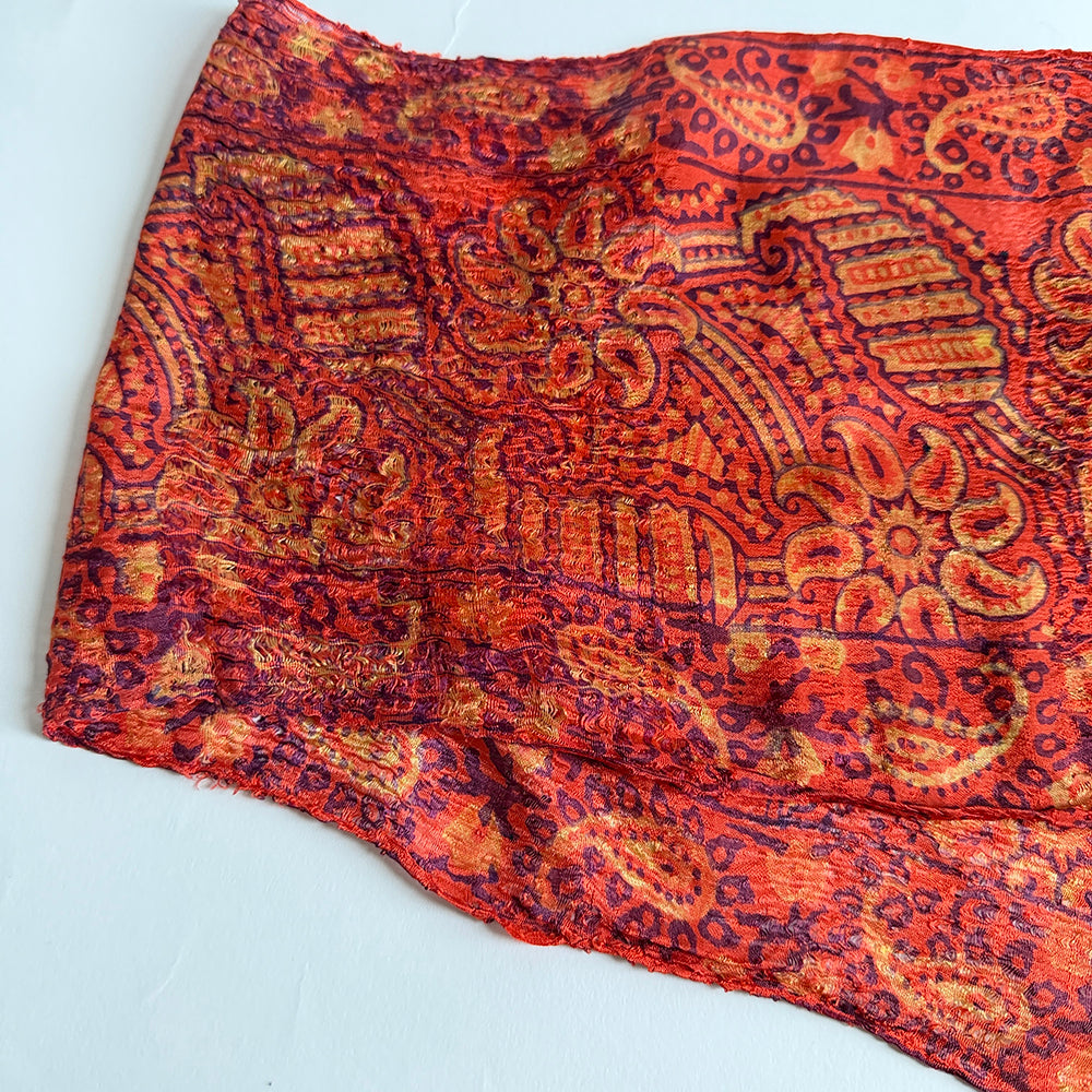 Vintage Silk scarf _変形_3