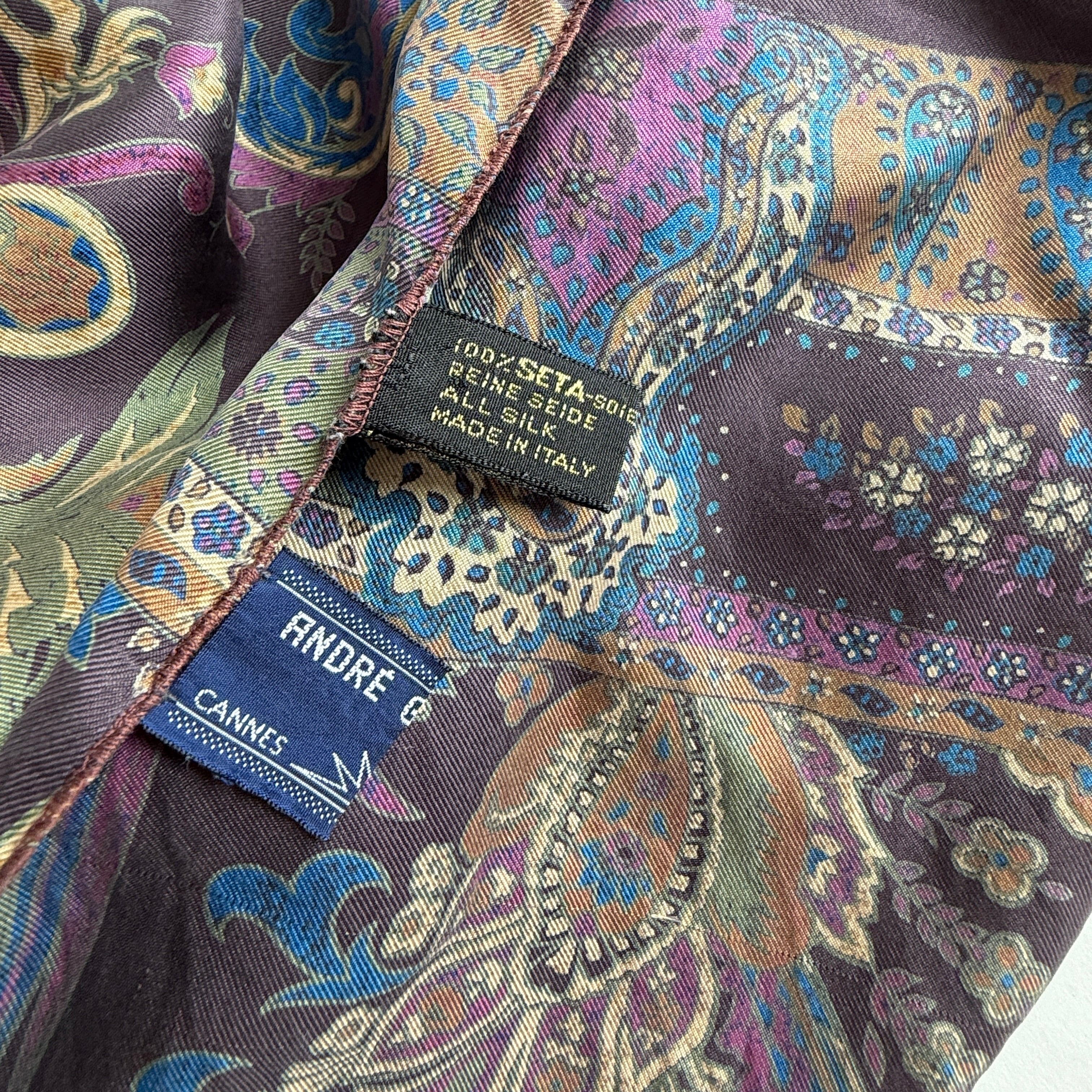 Vintage Silk scarf _変形_10