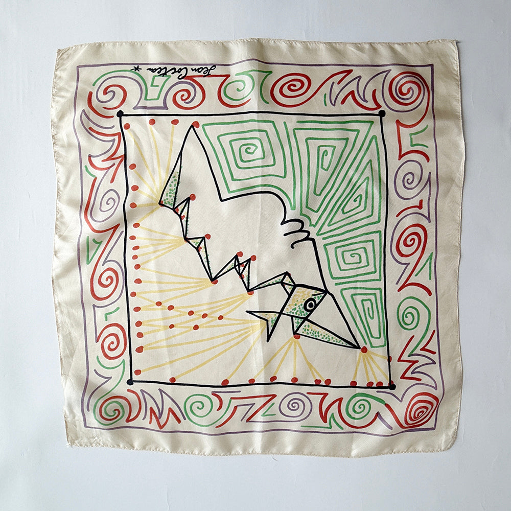 Vintage Silk scarf _S-42_