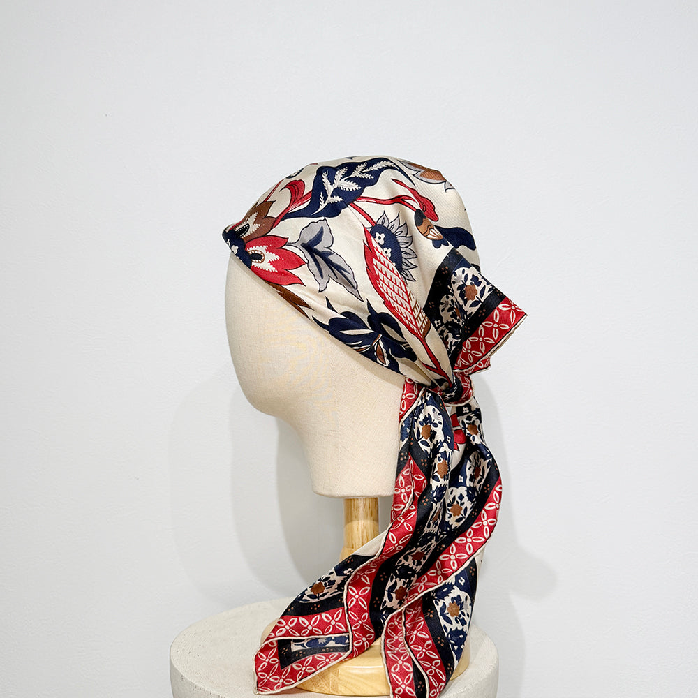 Vintage Silk scarf _M-13
