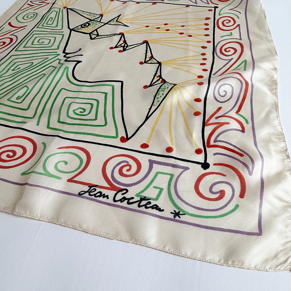 Vintage Silk scarf _S-42_