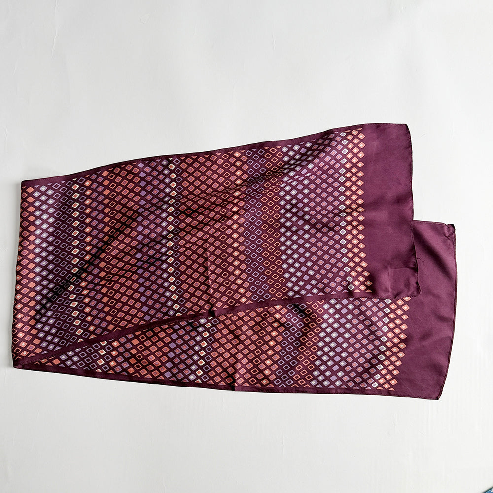 Vintage Silk scarf _変形_4