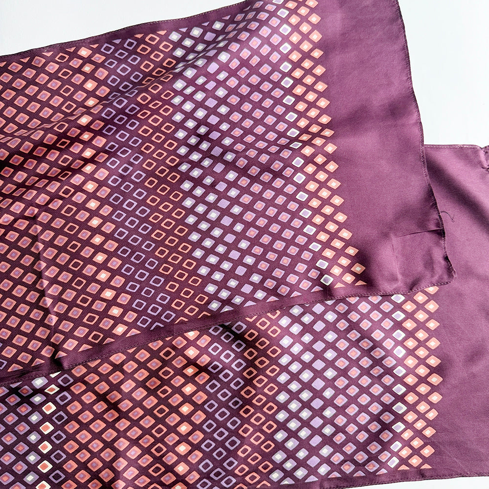Vintage Silk scarf _変形_4