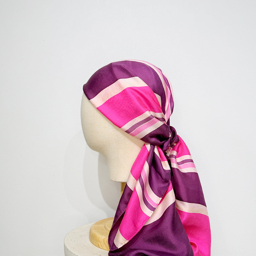 Vintage Silk scarf _変形_6