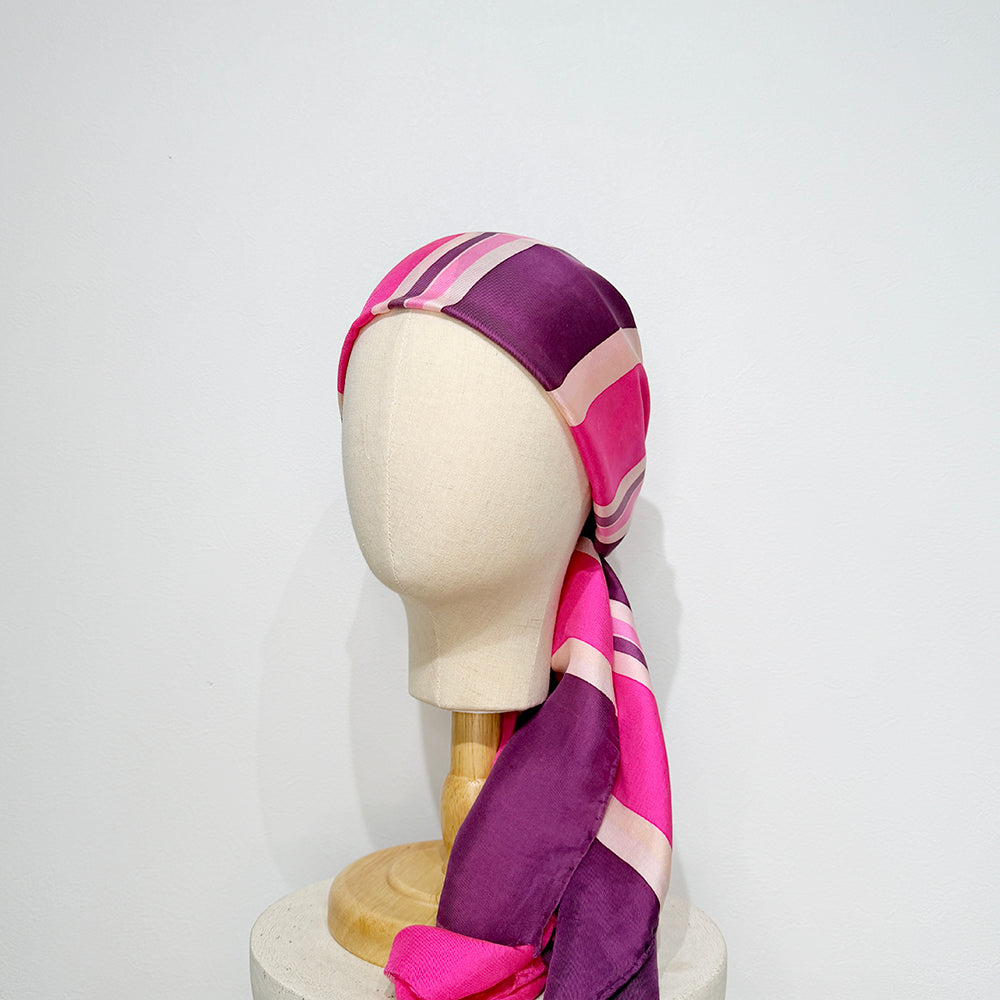 Vintage Silk scarf _変形_6