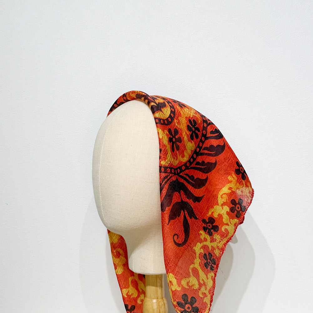 Vintage Silk scarf _S-26_
