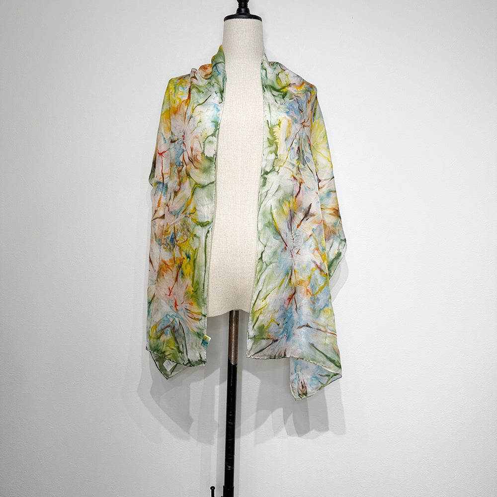 Vintage Silk scarf _変形_7_