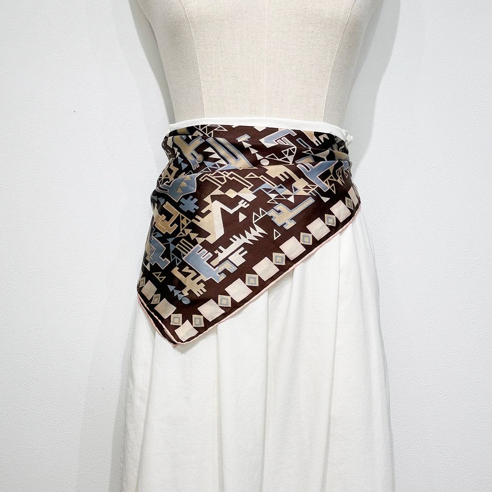 Vintage Silk scarf _M-36_