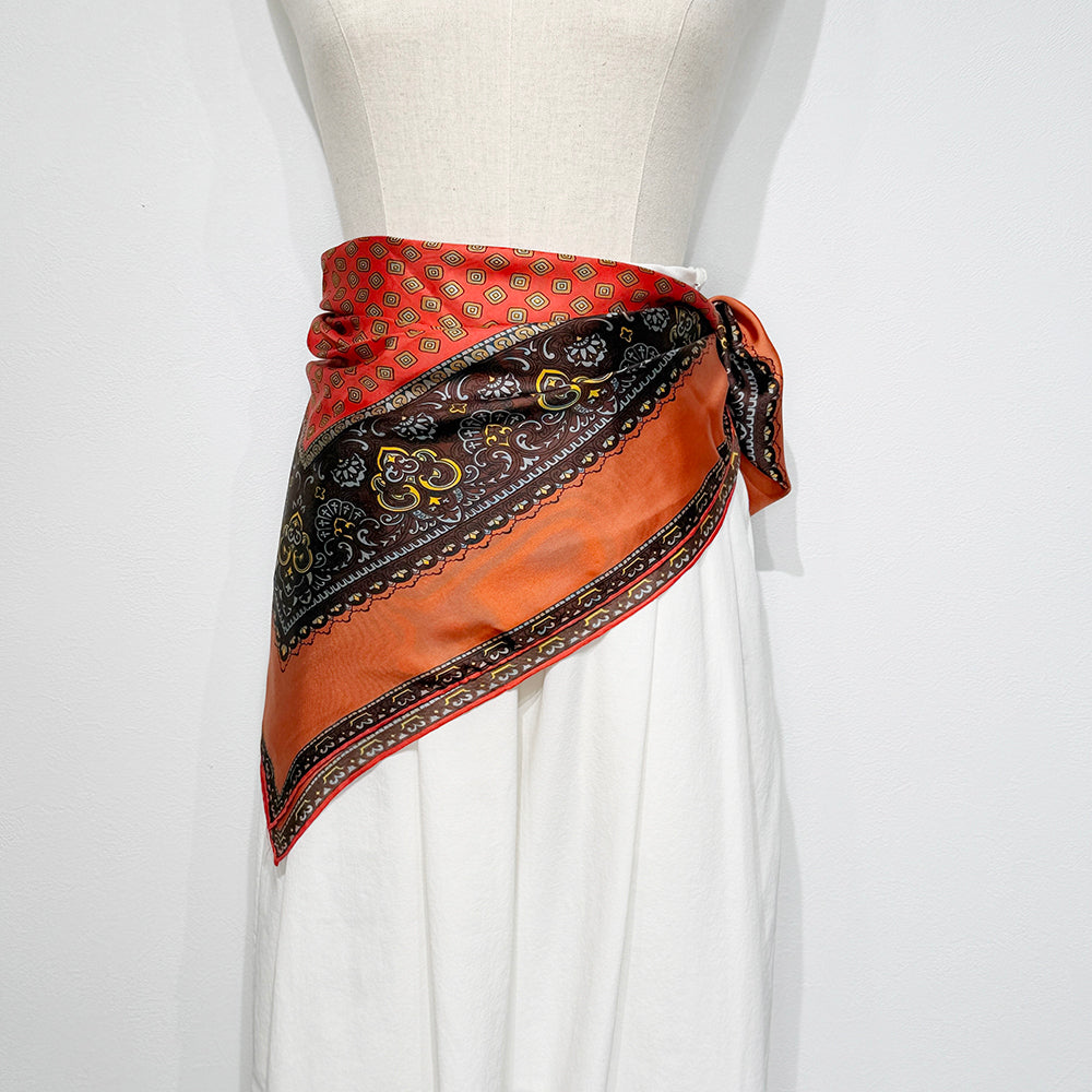 Vintage Silk scarf _M-14