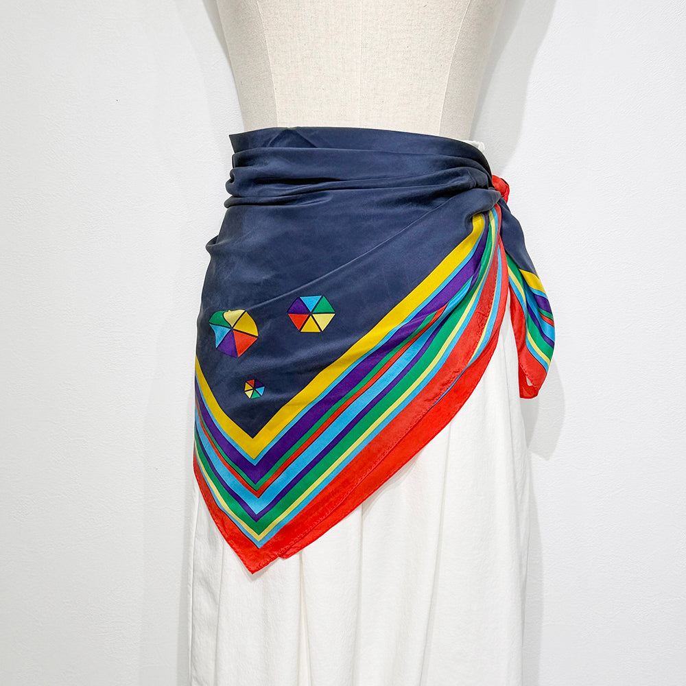 Vintage Silk scarf _M-18_