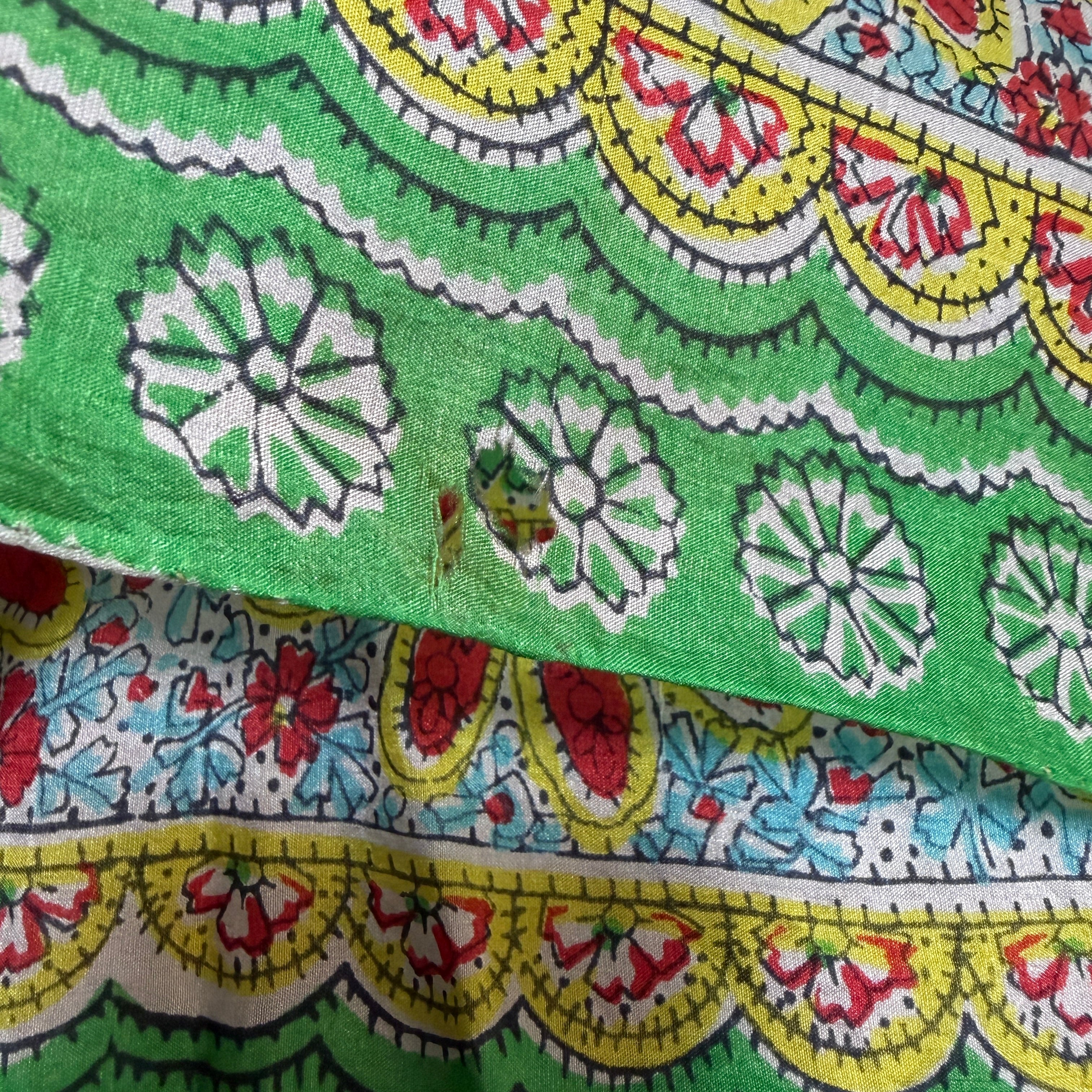 Vintage Silk scarf _L-7_
