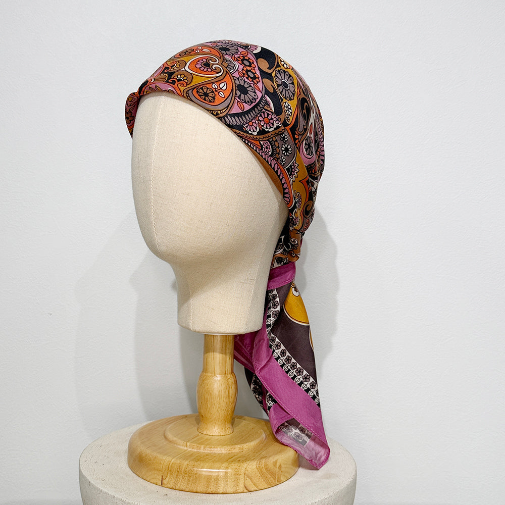 Vintage Silk scarf _M-19_