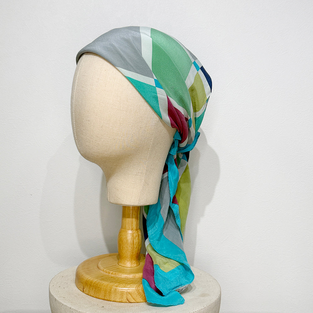 Vintage Silk scarf _M-6_