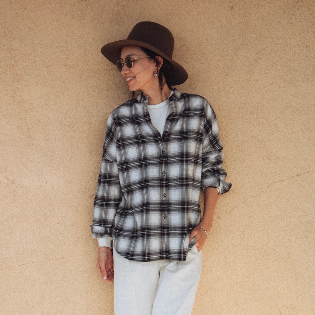 Camisa de franela de algodón original