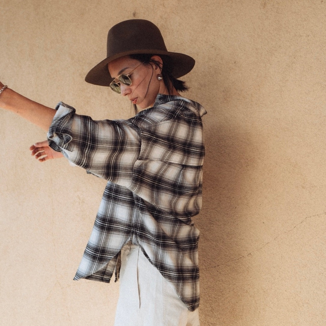 Camisa de franela de algodón original