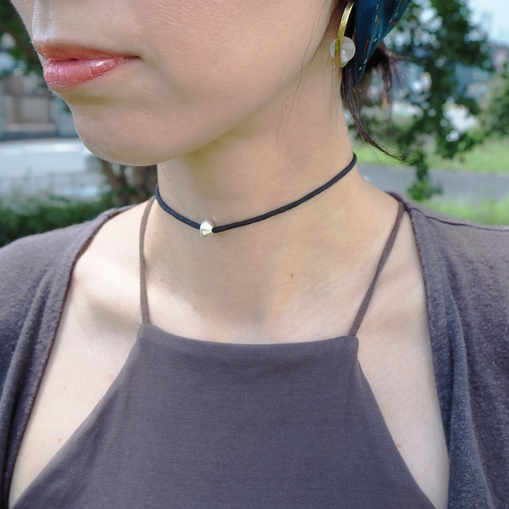 Silk Code Silver Choker
