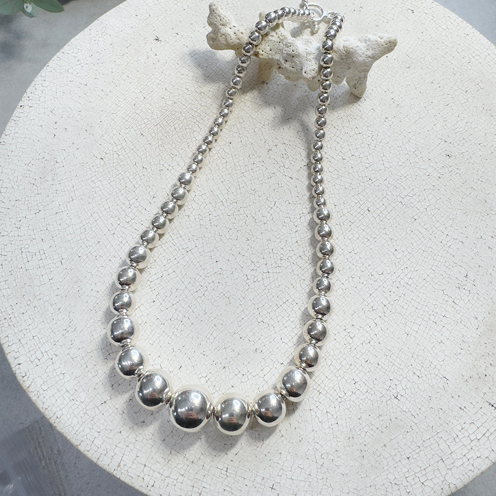 Silver Beads Necklace