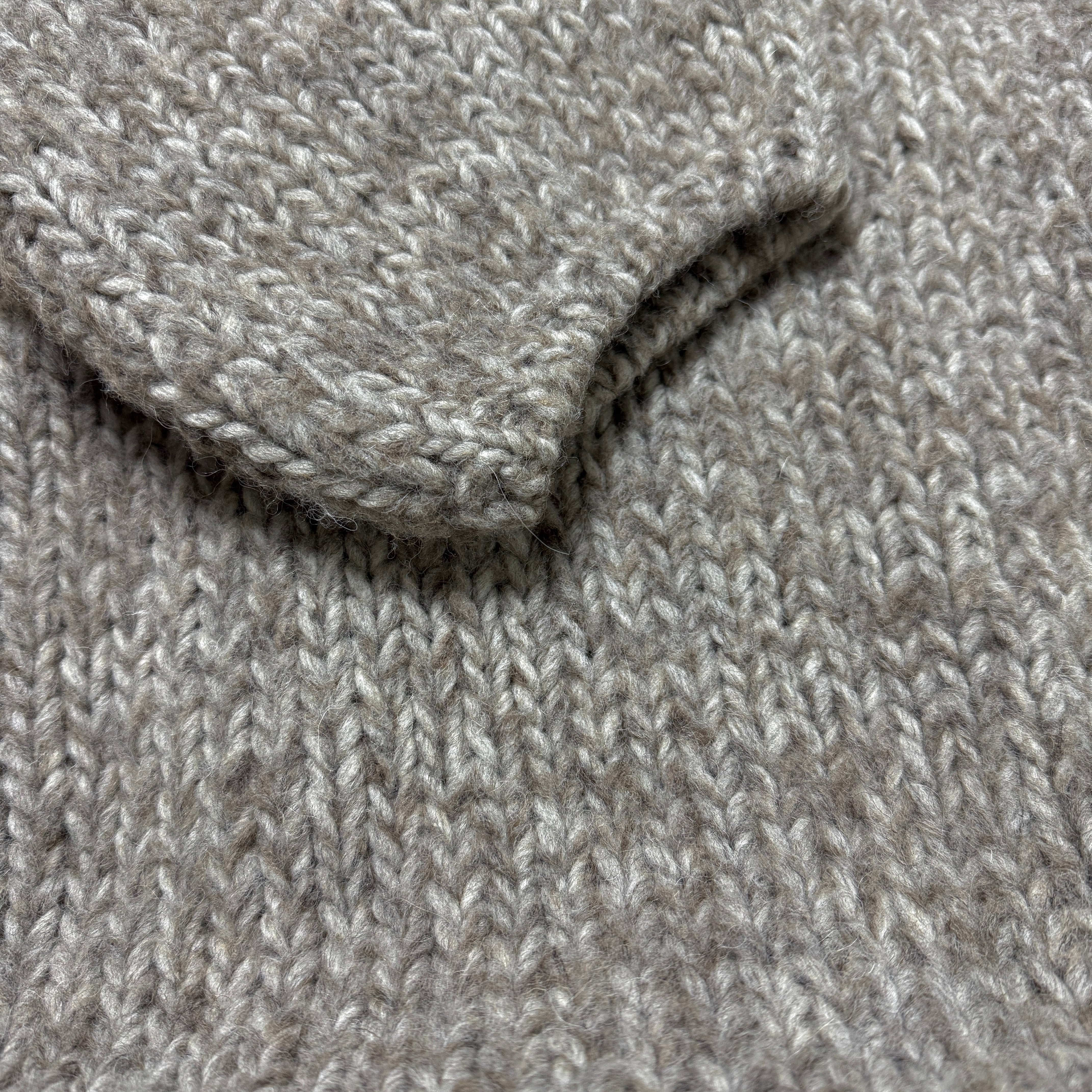 Low Gauge Wool Knit Cardigan