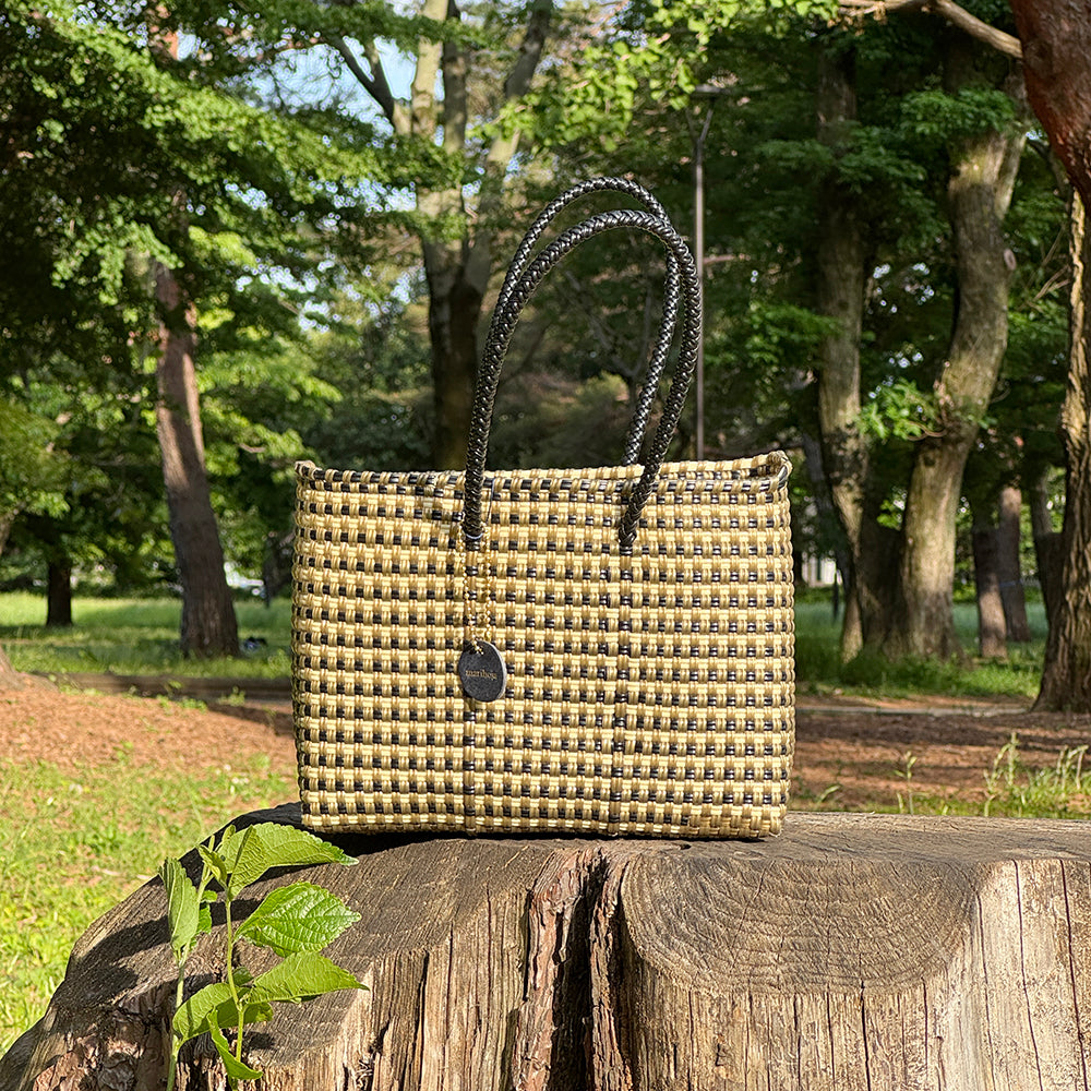 Mercado Bag Bianca (Black&Cream)