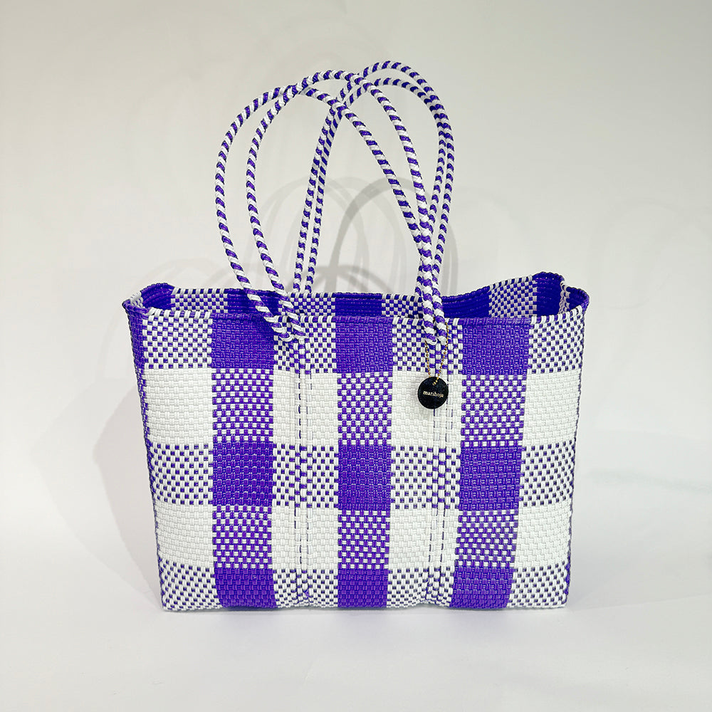 Mercado Bag Isabel (Long handle)Purple × white