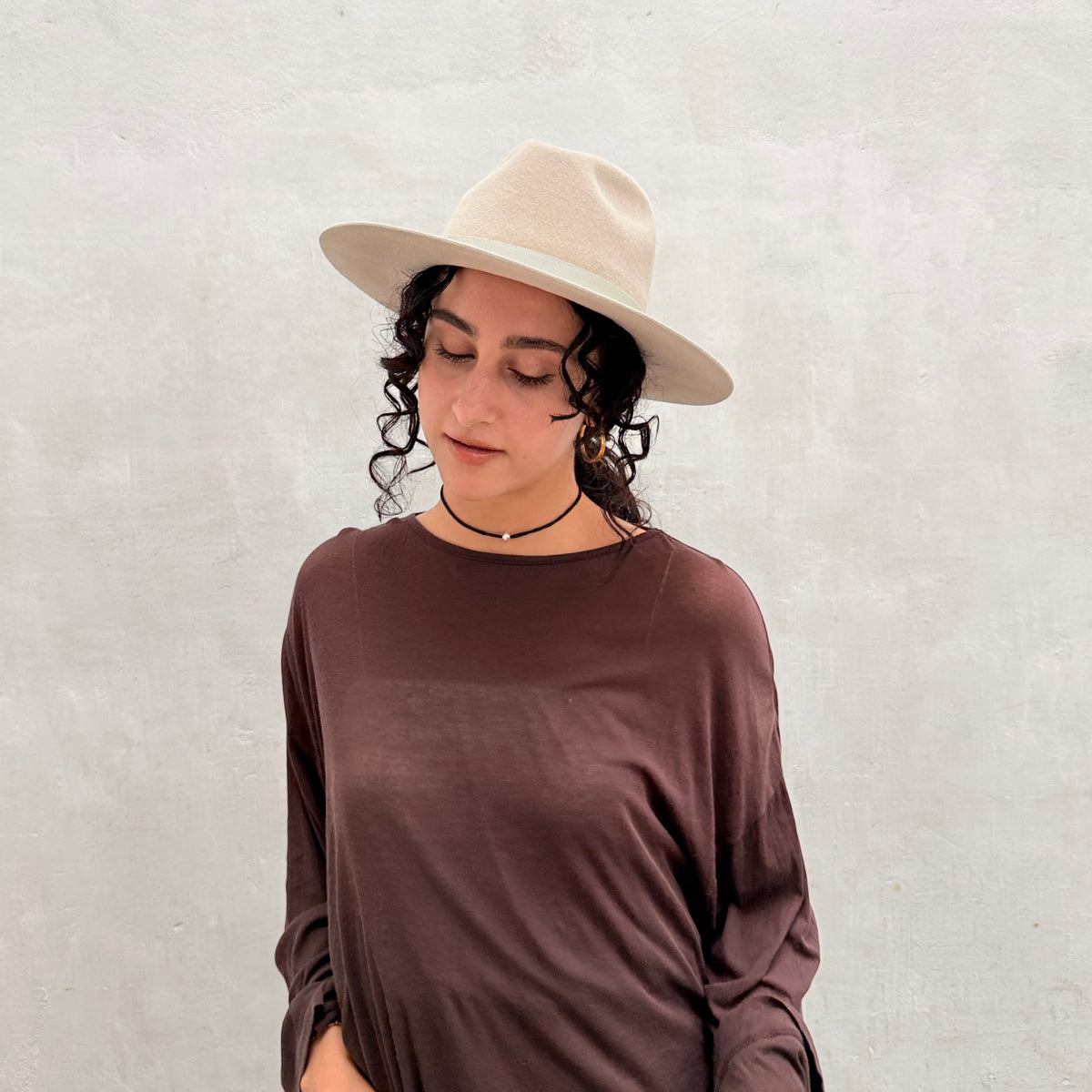 Velour Fedora Hat