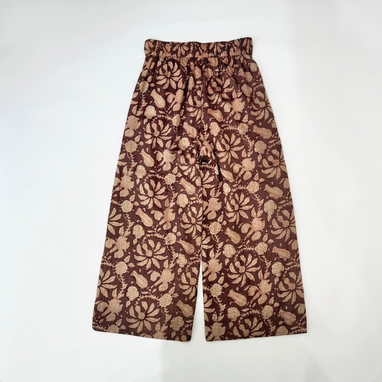 India Silk Cotton Print Pants