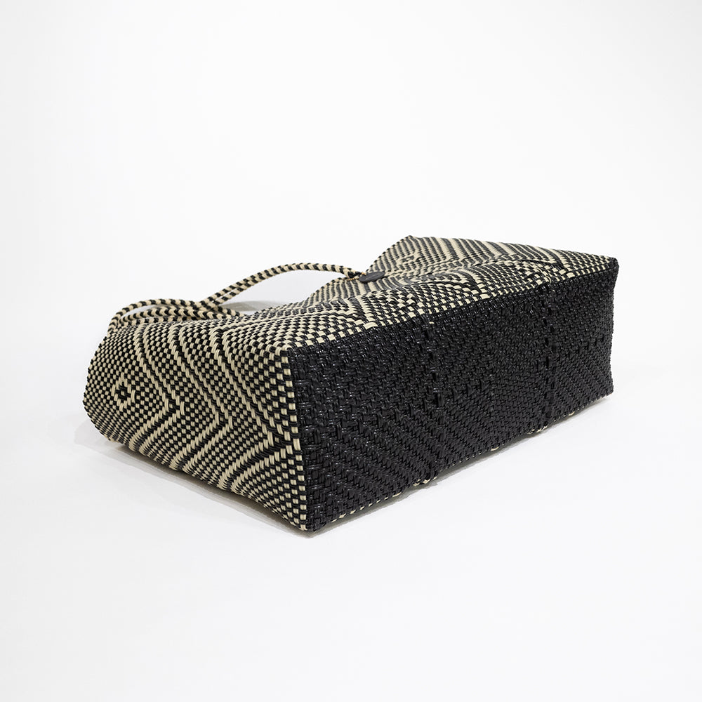 Mercado Bag Isabel Long -Black&Cream-