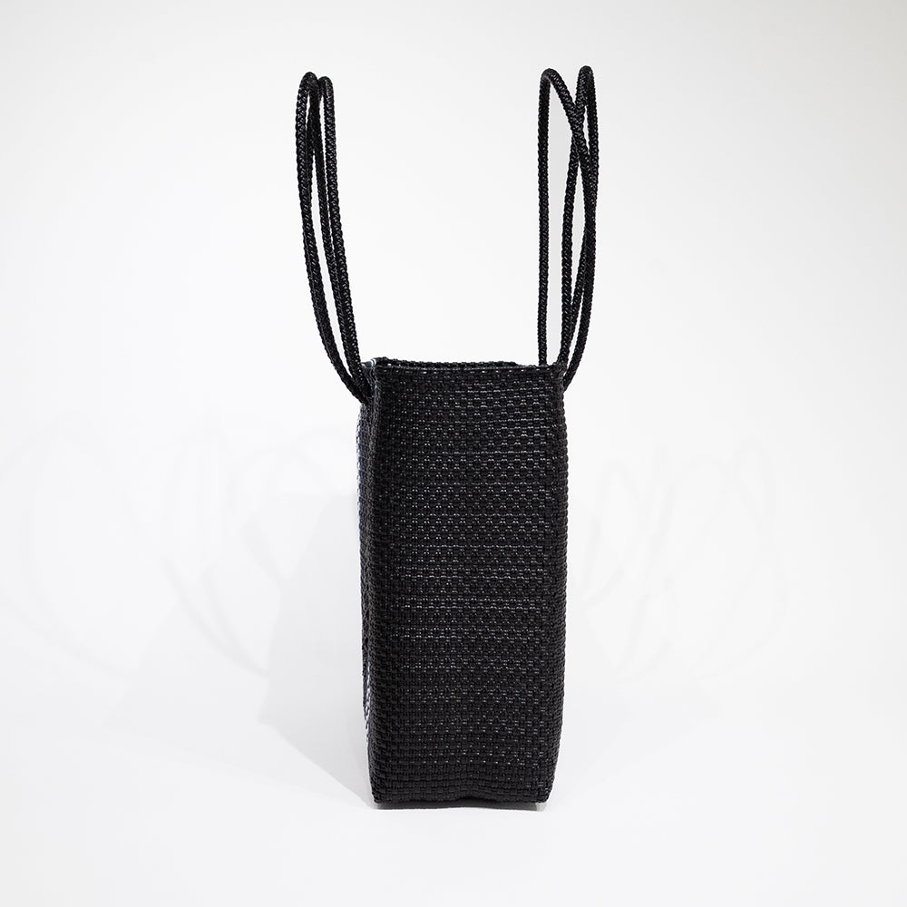 Mercado Bag Amaria Long-Black×Blue Stripe