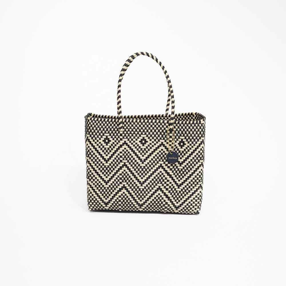 Mercado Bag Bianca -Black&Cream-