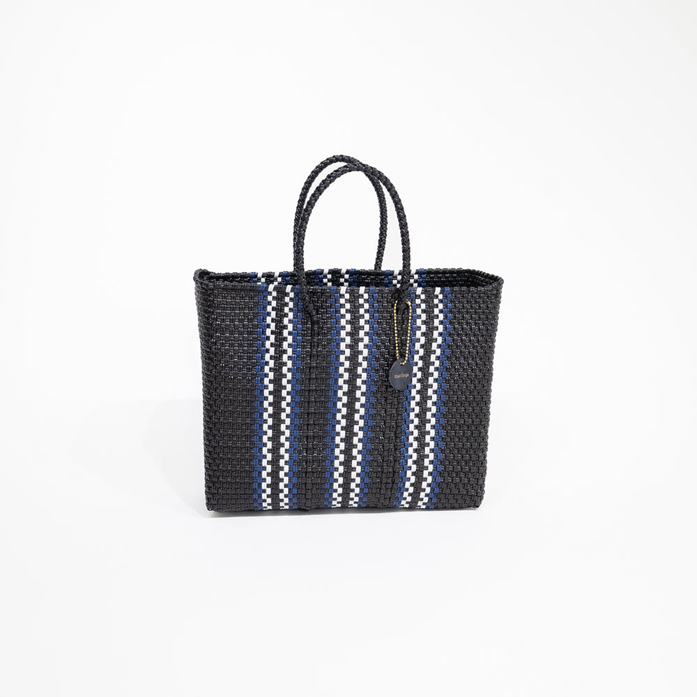 Mercado Bag Bianca -Blue Stripe-