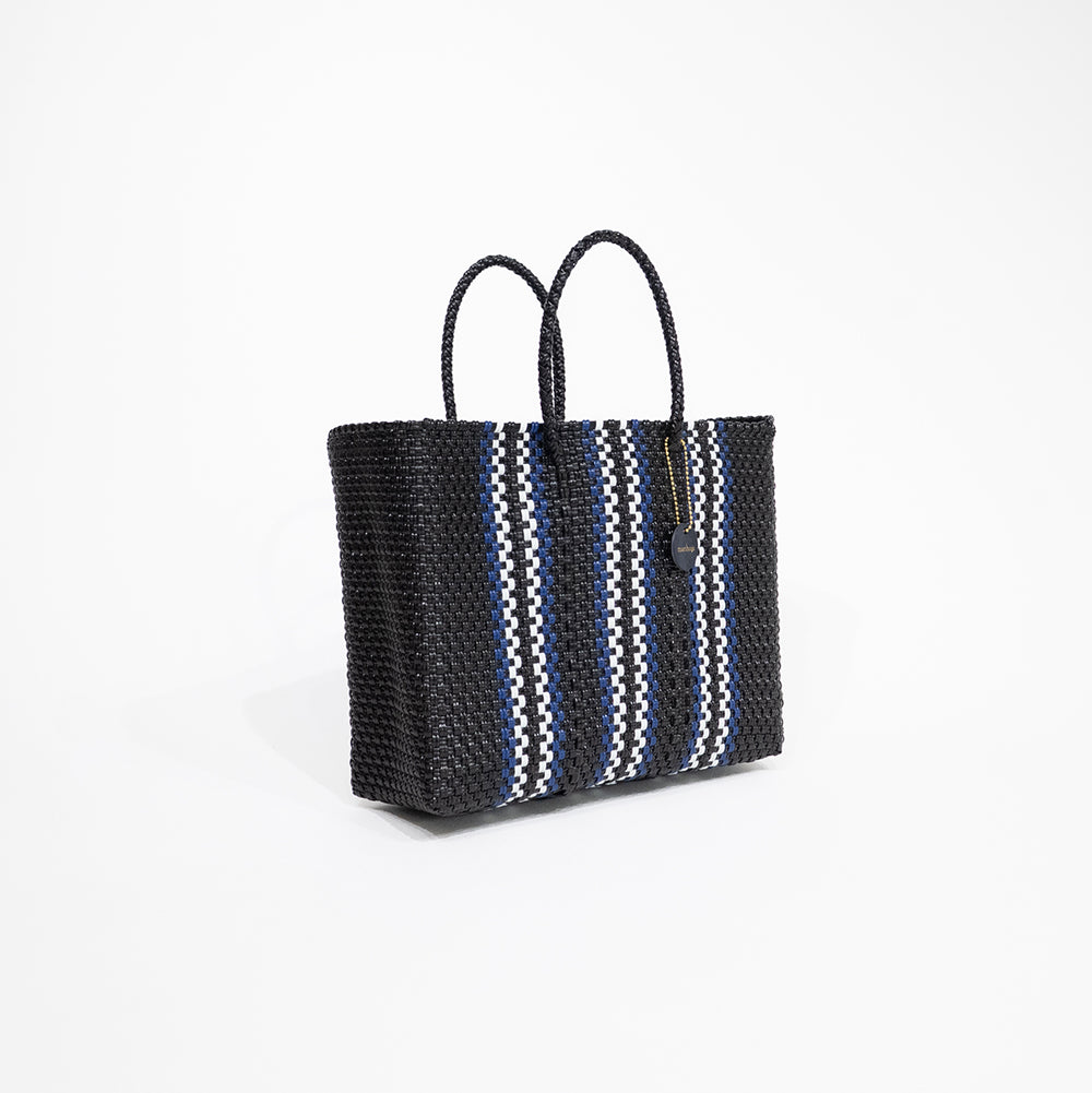 Mercado Bag Bianca -Blue Stripe-