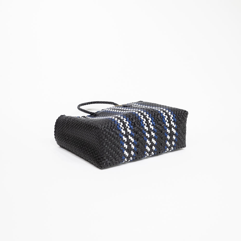 Mercado Bag Bianca -Blue Stripe-