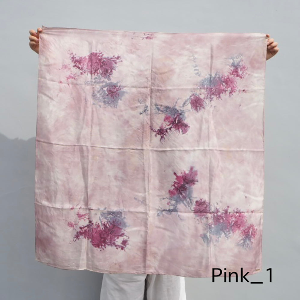 花影 -HANAKAGE- Silk Scarf _PINK_