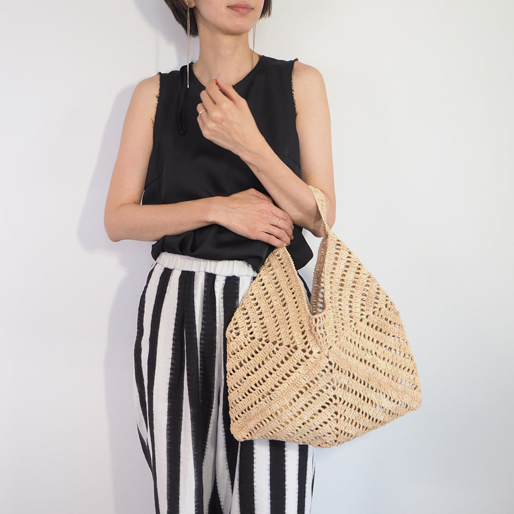 Raffia Lace One-handle Bag