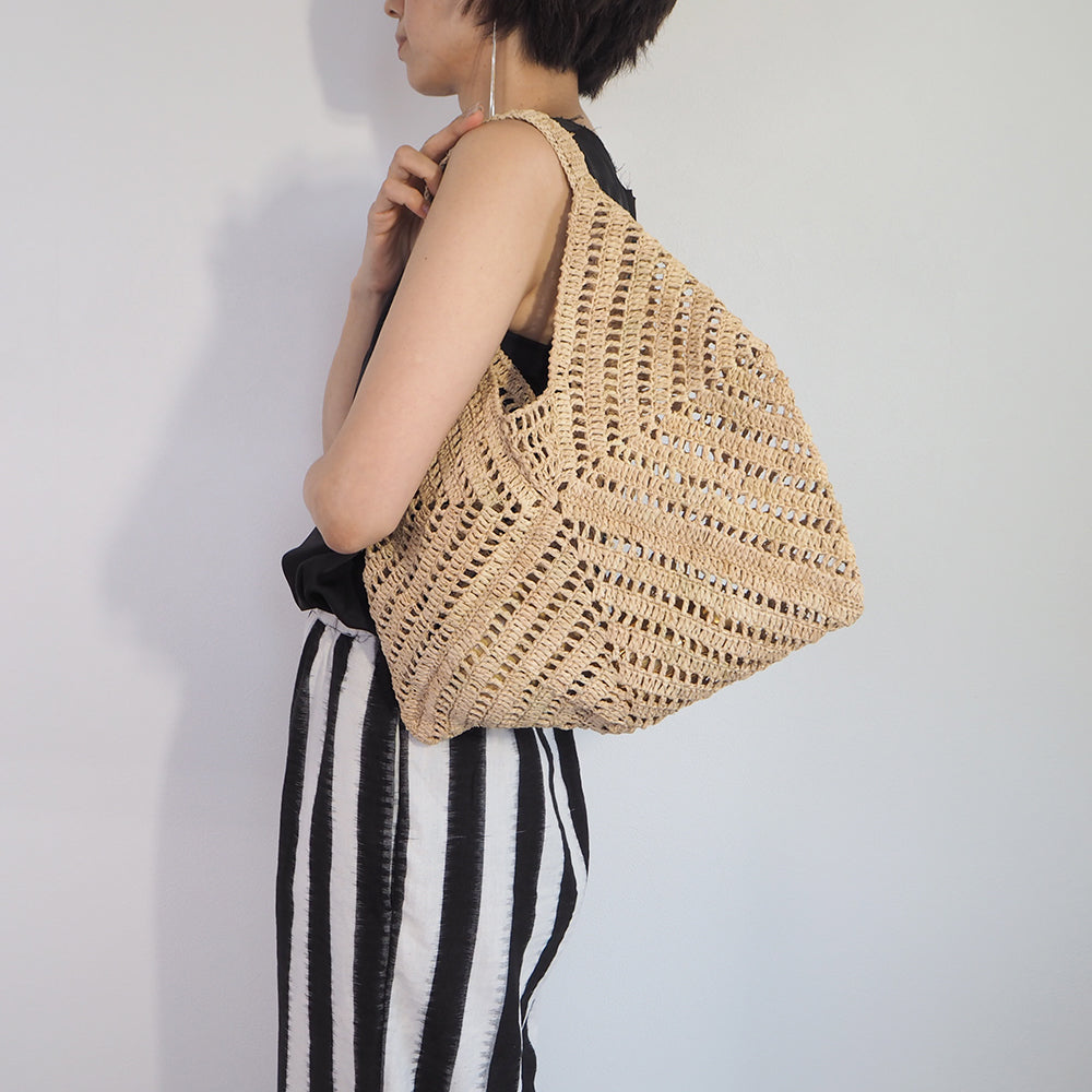 Raffia Lace One-handle Bag