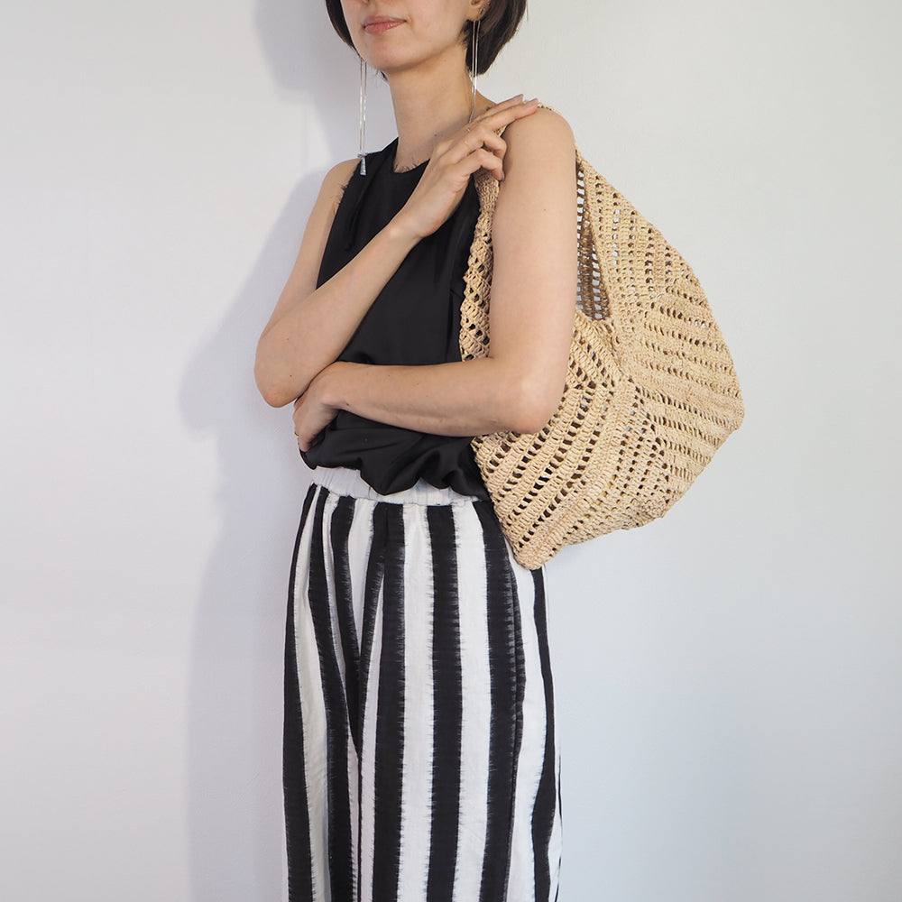 Raffia Lace One-handle Bag