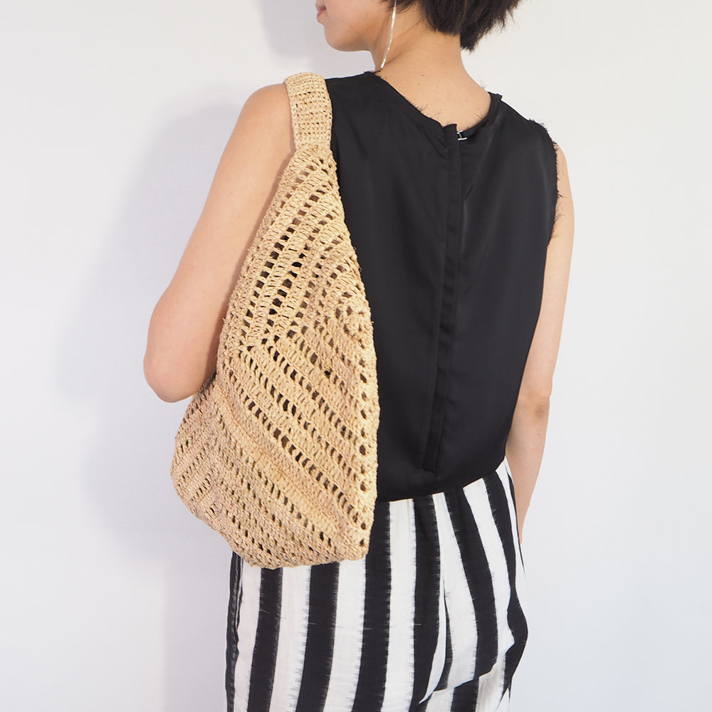 Raffia Lace One-handle Bag
