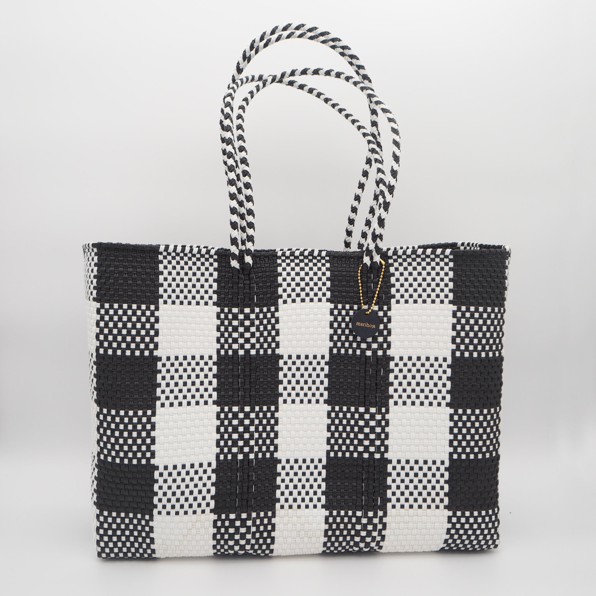 Mercado Bag Isabel (Long handle)Black check