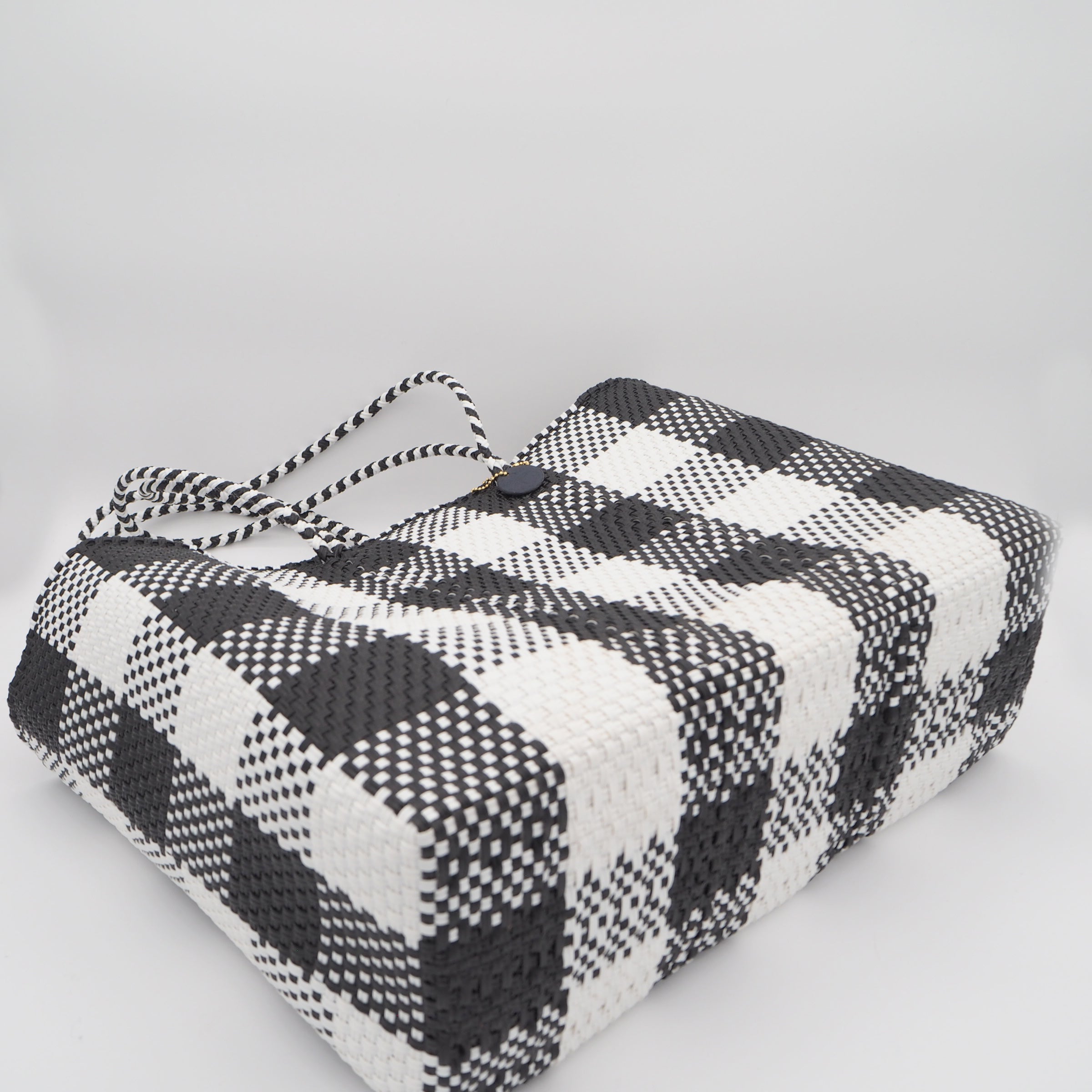 Mercado Bag Isabel (Long handle)Black check
