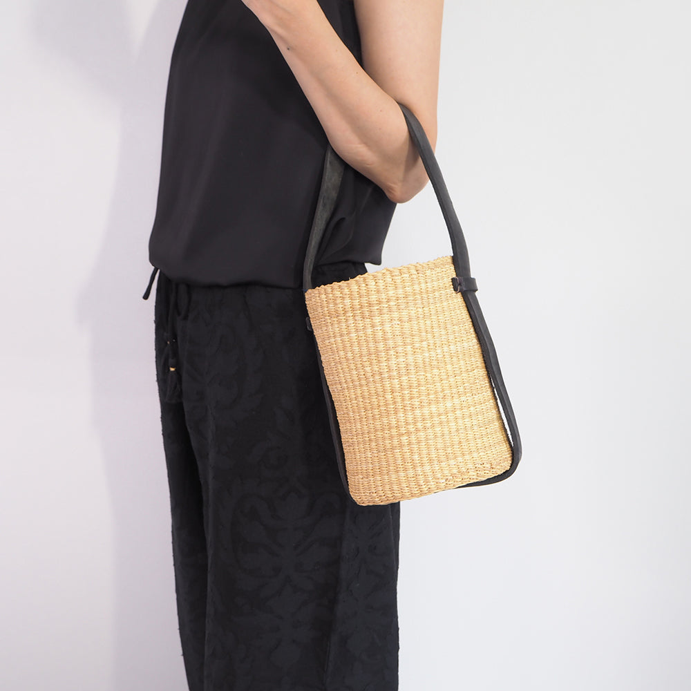 Bolga Basket Leather Handle