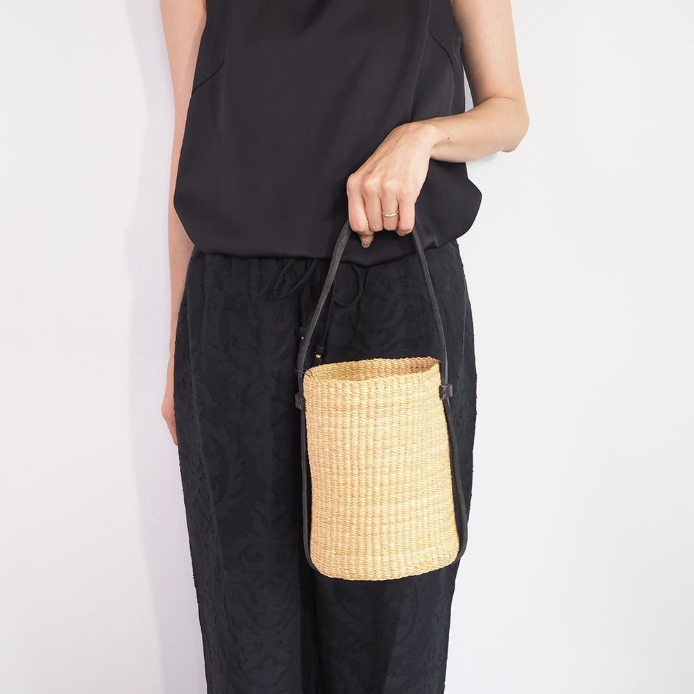 Bolga Basket Leather Handle