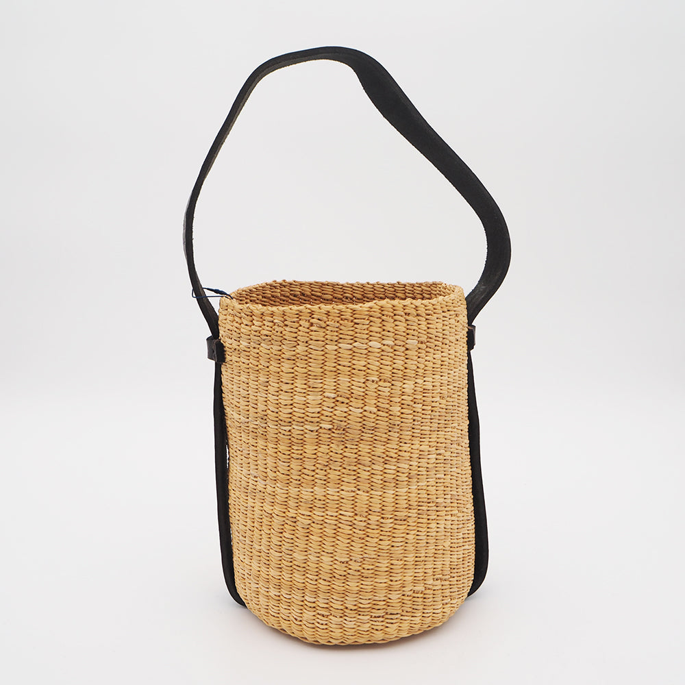 Bolga Basket Leather Handle