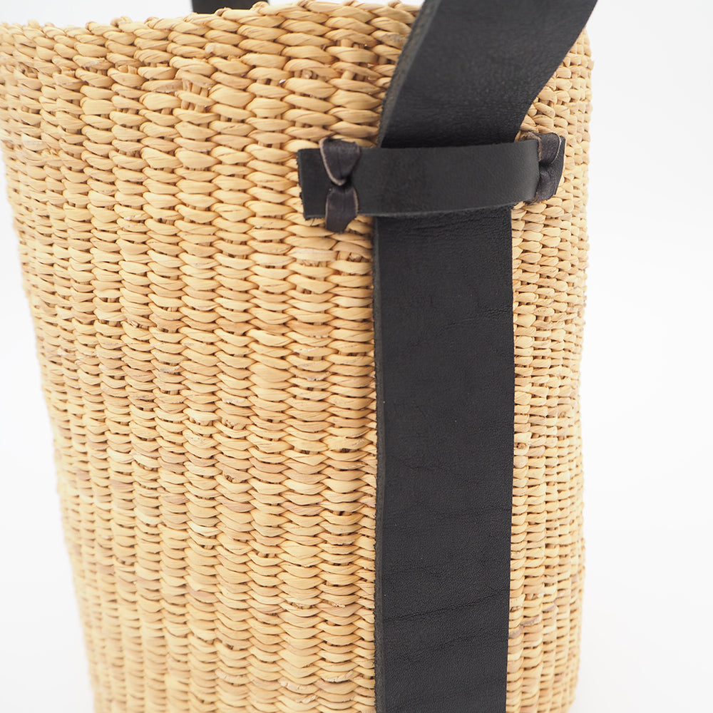 Bolga Basket Leather Handle