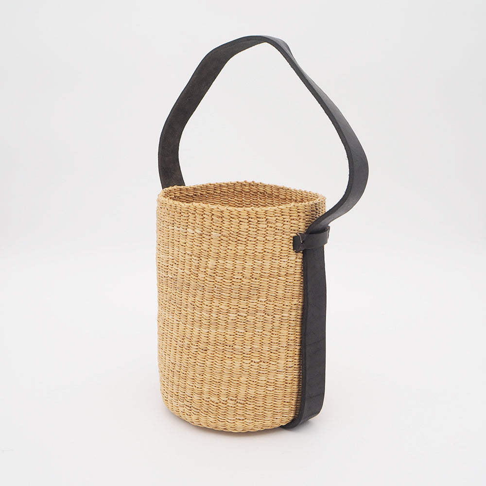 Bolga Basket Leather Handle