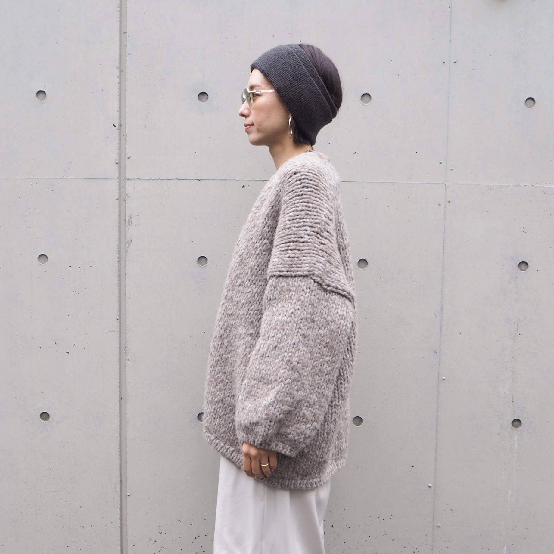 Low Gauge Wool Knit Cardigan
